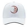Vintage Celestial Moon Face Wall Art Sandwich Baseball Cap