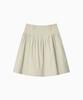 Ohesio Pleated Cotton Midi Skirt, Beige