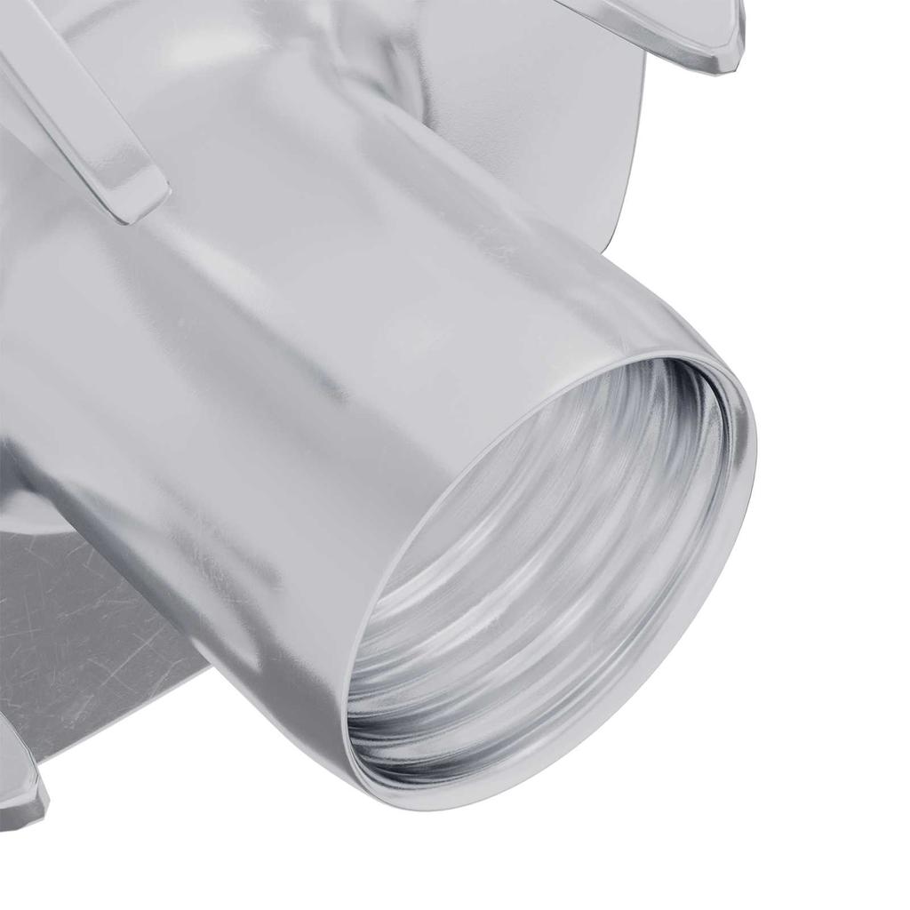 Bolt T Nut 12 pcs Silver M6 mm Steel