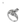 1 Pc Adjustable Knitting Loop Crochet Multi Style Metal Loop Knitting Ring Finger Wear Thimble Yarn Guides Sewing Accessories