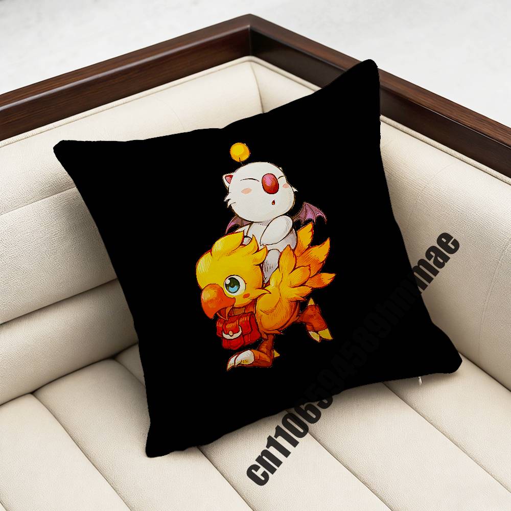 For M-Moogle C-Chocobo V-Vivi Throw Pillow Case Sham 45X45Cm 35X35Cm Square Bedroom Pillowcase Cushion Cover