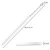 10pcs Stainless Steel Grill Skewers Kebab Skewers Flat Grill Kabob Skewers Long Skewers Meat Skewers
