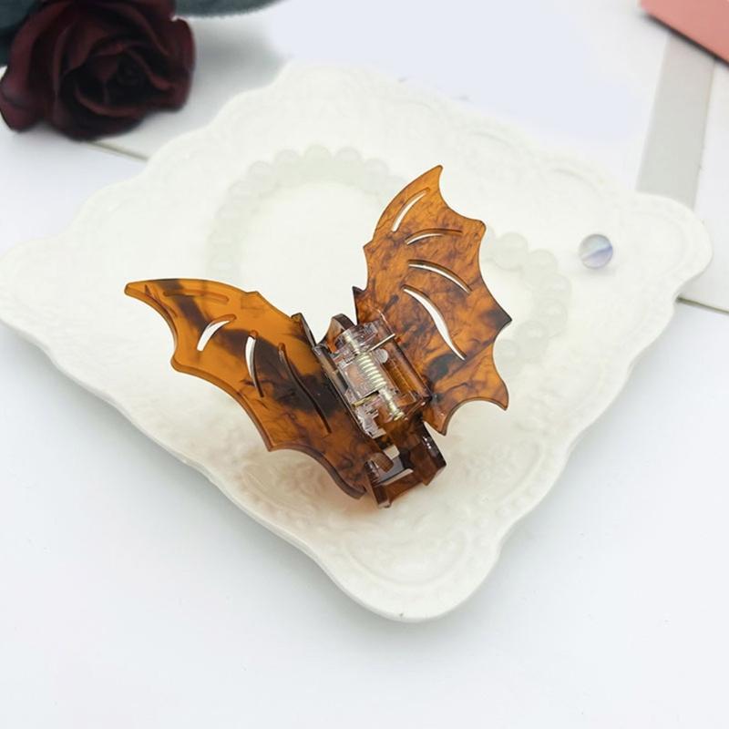Delicate Bat Wing Shape Hair Claw for Woman Girls Hair Clip for Long Hair Nonslip Hair Clip Delicate Travel Hair Clip