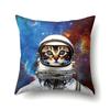 Polyester Pillowcase Cartoon Printed Animal Peach Leather Velvet Pillowcase Waist Cover Car Waist Cushion Cover