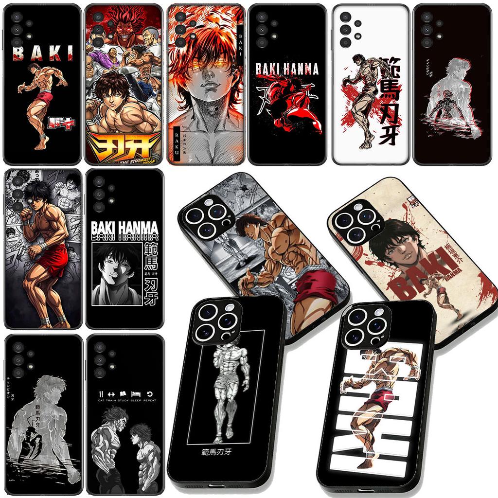 Bakis Hanma Art Dou Phone Cover for Samsung Galaxy A06 A05 A14 A50 A51 A52 A12 A13 A23 A70 A07 A25 A26 A72 A56 Protective Case