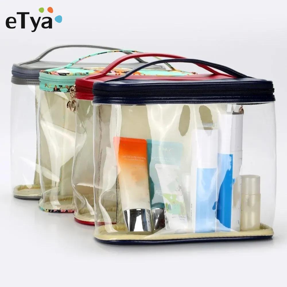 

ПВХ Женщины Путешествия Косметичка Прозрачная Водонепроницаемая Мода Портативная молния Макияж Органайзер Сумка Tote Case Bag