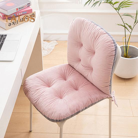 Winter Desk Chair Cushion with Fixing Strap for Anti-slip Thickened Good Elasticity And Softness Keep Warm Office Chair Seat Cushion Rocking Chair