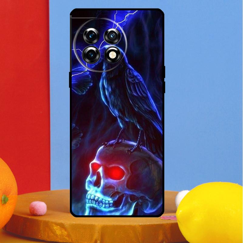 

Raven Dark Crow Skull Cover For OnePlus 13 13R 12 12R 11 10 Pro 8T 10T OnePlus Nord CE 3 2 4 Lite N30 N20 N10 Case OnePlus 9R