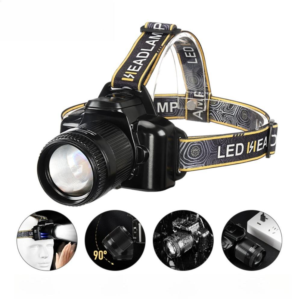 

Head Led Light HeadLight Rechargeable Head Torch Light Led Head Work Flashlight Super Bright Waterproof Headlamp for Hunting 2 mode-opp