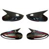 For Hyundai Sonata DN8 2011-2014 Rearview Side Mirror Cover Wing Cap Exterior Door Rear View Case Trim Shell Carbon Fiber Look