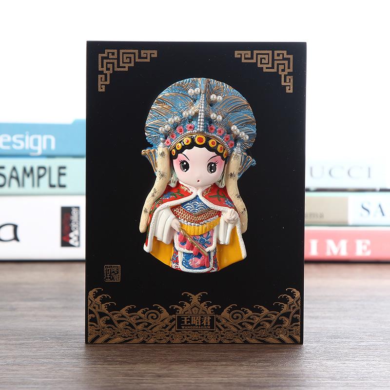 China Traditional Peking Opera Facial Makeup Ornaments Business Gift Souvenirs Home Decor Crafts Wedding Birthday New Year Gift