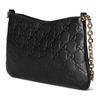Gucci GG Emblem Logo Zipper Closure Pebbled Leather Handbag Small Women Handbags Black 815277-AAEEM-1000