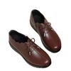 Non-slip Work Shoes Women Soft Leather Shoes Comfortable Soft Restaurant Kitchen Shoes Single Shoes Flat Grandma Shoes