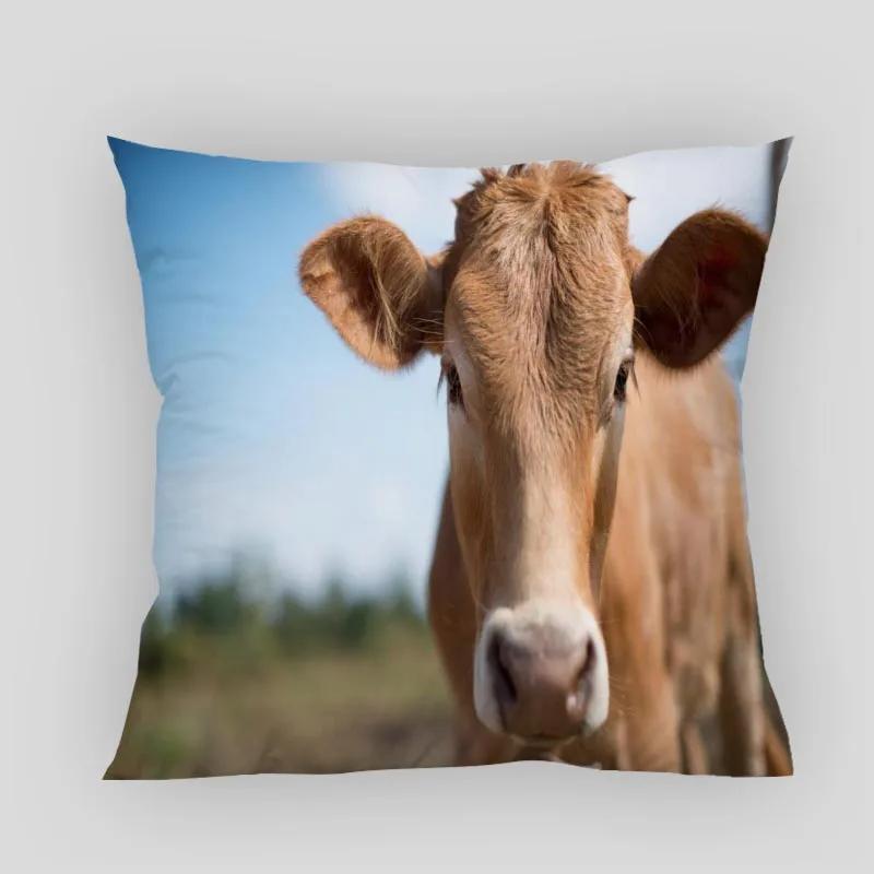 Animals Cow Pillow Cover Customize Pillowcase Modern Home Decorative Pillow Case For Living Room 45X45cm,40X40cm