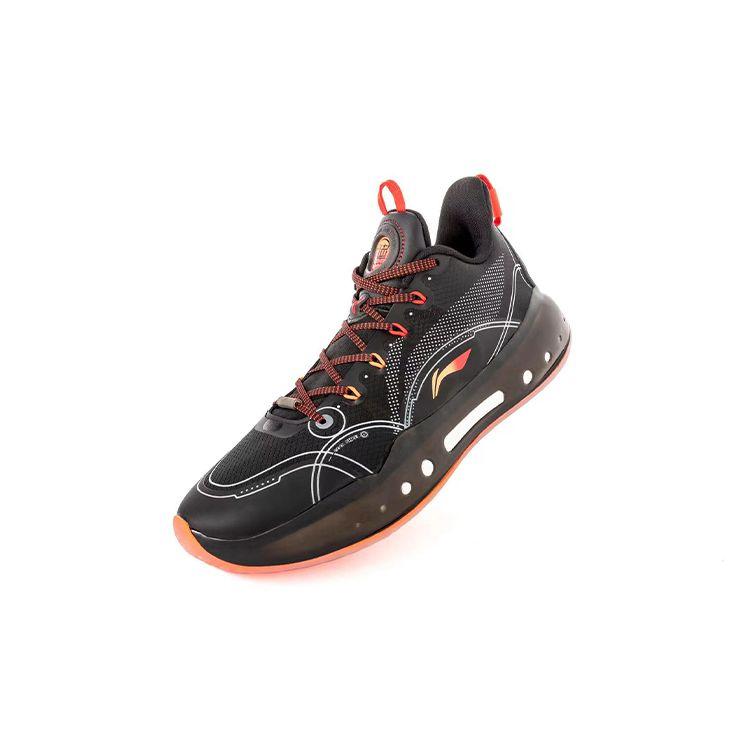 Li Ning Yu Shuai 14 Low Durable Breathable Basketball Shoes Unisex Sneakers Black Red ABAR123-6