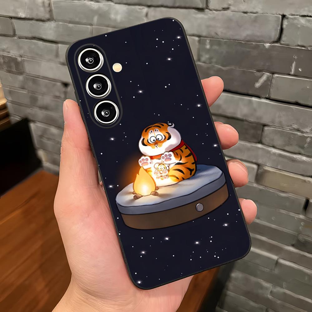 

Funny Fat Tiger Phone Case For Samsung A25 A13 A33 5G A54 A36 A35 A56 A52 A14 Shockproof Soft Cover Samsung A34