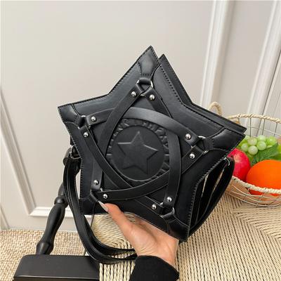 The Small Bag, Lady's Star Shoulder Bag, Fashionable Rivet Crossbody Bag, Fashionable and Versatile