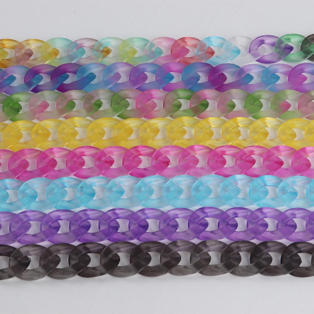 Cadena de Gafas Acrílica Mate de Moda para Mujer Cordón Soporte Cadena para Gafas de Lectura Cadena para Colgar Gafas en el Cuello Correa Cuerda