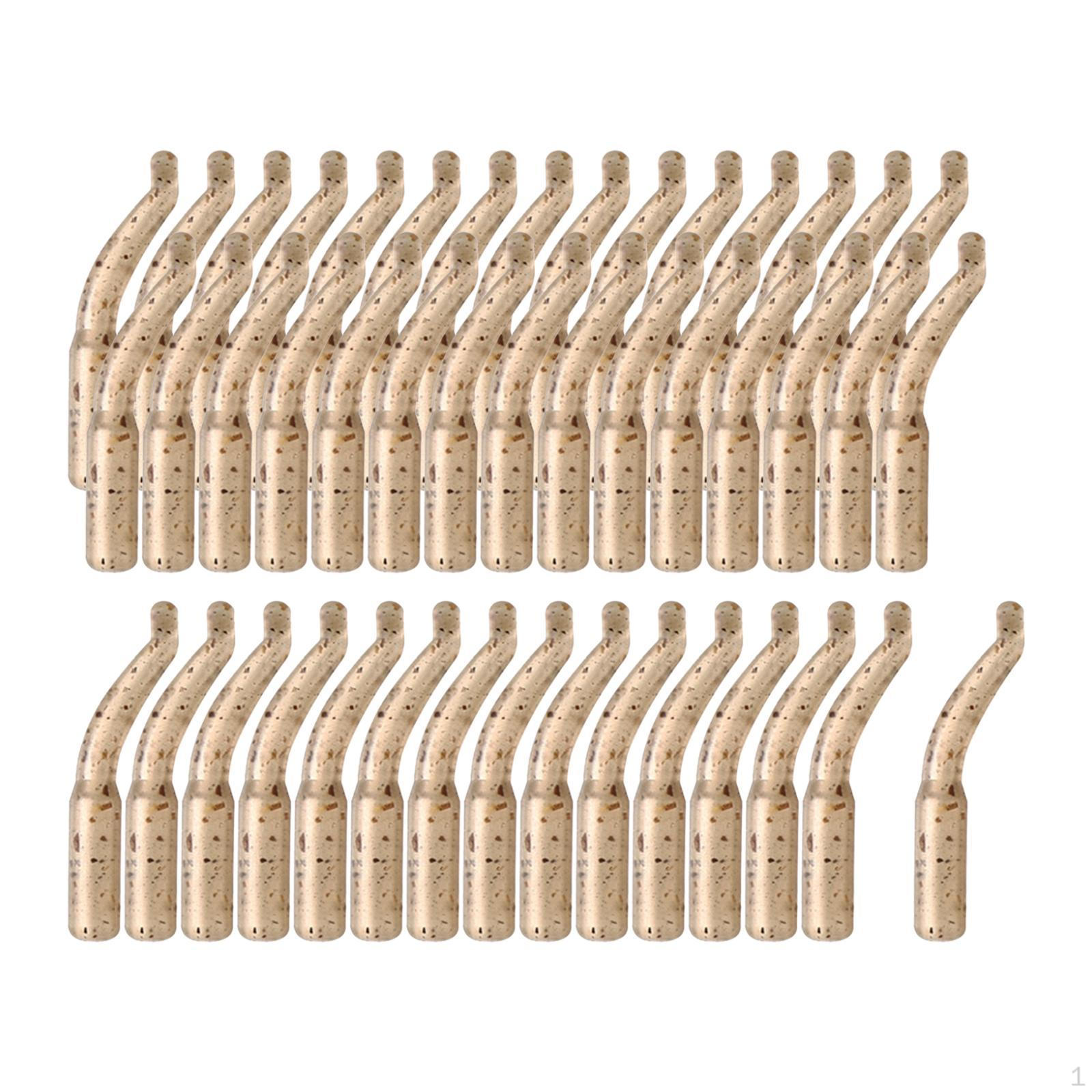 

30 Pieces Anti Tangles Hair Rig Line Aligner Sleeves Tackles Carp Accessories Lightweight Fishing Small 17mm