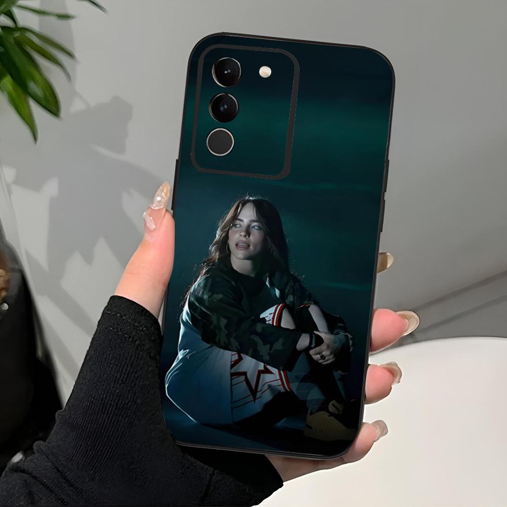 

Fashion Singer B-Billie-Es Phone Case Black Soft For Samsung S25 S24 Ultra 23 Fe 22 Plus Galaxy A54 A55 A16 A13 A24 A15 A25 Samsung S23 FE
