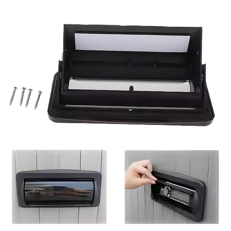Marine Radio Stereo Protective Cover ABS Waterproof Housing Radio Splash Guard for Boat/Caravan/RV/Yacht Radio CD MP3 DVD