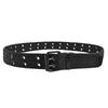 Woven Canvas Waist Belt Metal Buckle Woven Belts Versatile Double Row Buckle Belt  Leisure Wear