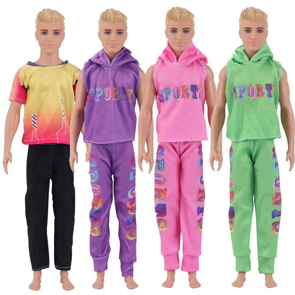Fashion Male Doll Hoodies Casual Wear Long Pants New Handmade Clothes Outfit  30-32CM Doll