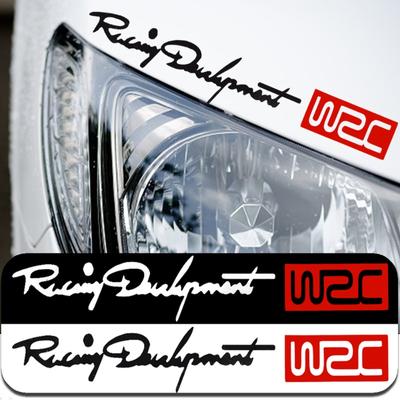 WRC Rally Stickers Car World Rally Championship Racing Styling Decals Hood Door Bumper Covers Vinyl Racing Sports Stickers Decal