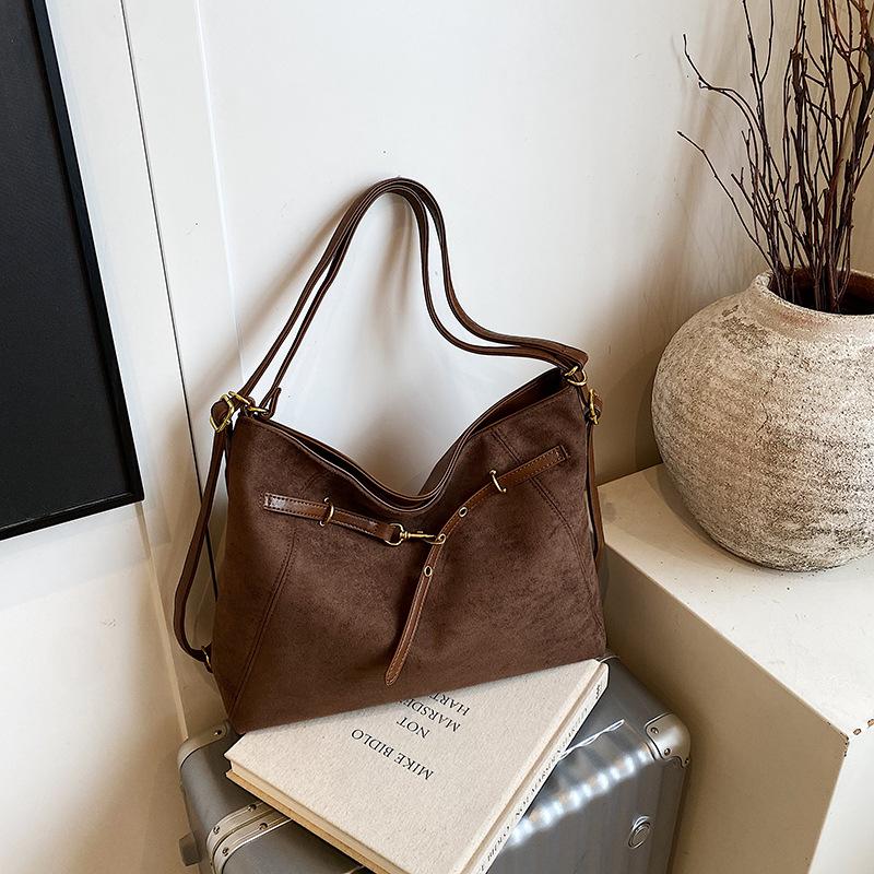 

Vintage Maillard tote bag women s early autumn casual commuting backpack shoulder messenger bag коричневый