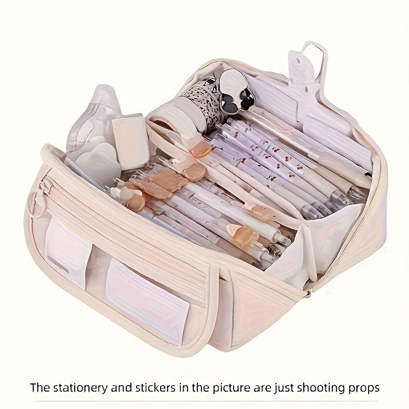 [Multi-Functional Pencil Case] Large-Capacity Multi-Functional Pencil Case with Desktop Organizer and Storage Box, Perfect for Study and Work