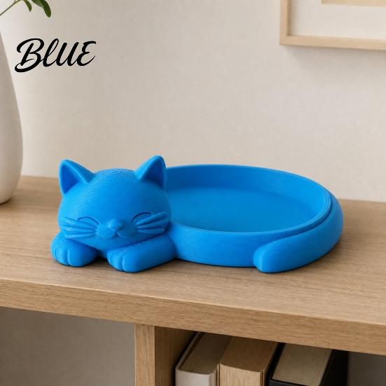 Large Space Jewelry Polished Rounded Tray One-Piece 3D Organizer Storage Molding Seamless Design Edge Holder Holder Cat Fishbone for