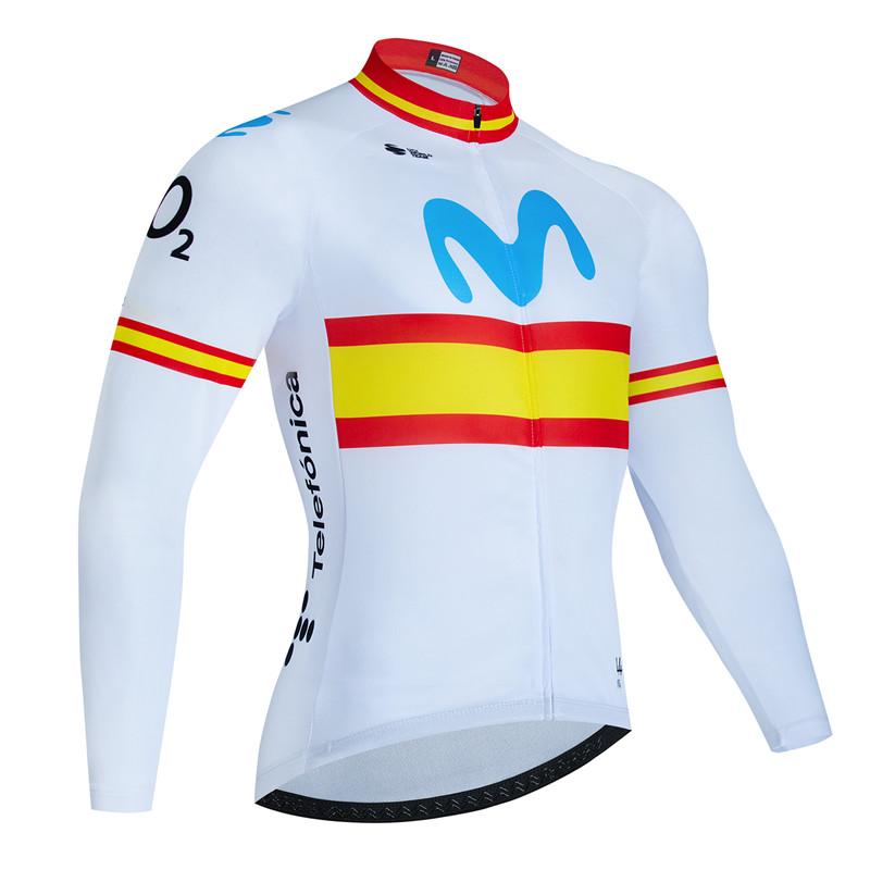 

2026 Movistar Autumn Cycling Jersey Set Ropa Ciclismo Spring Man Long Sleeve Bicycle Clothing MTB Jersey Bicicleta Maillot Culotte S