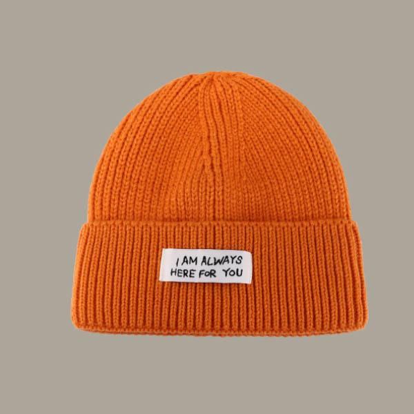 Hot Selling Blank Designer Handmade Embroidery Print Woben Label Patch Custom Knitted Beanie Hat