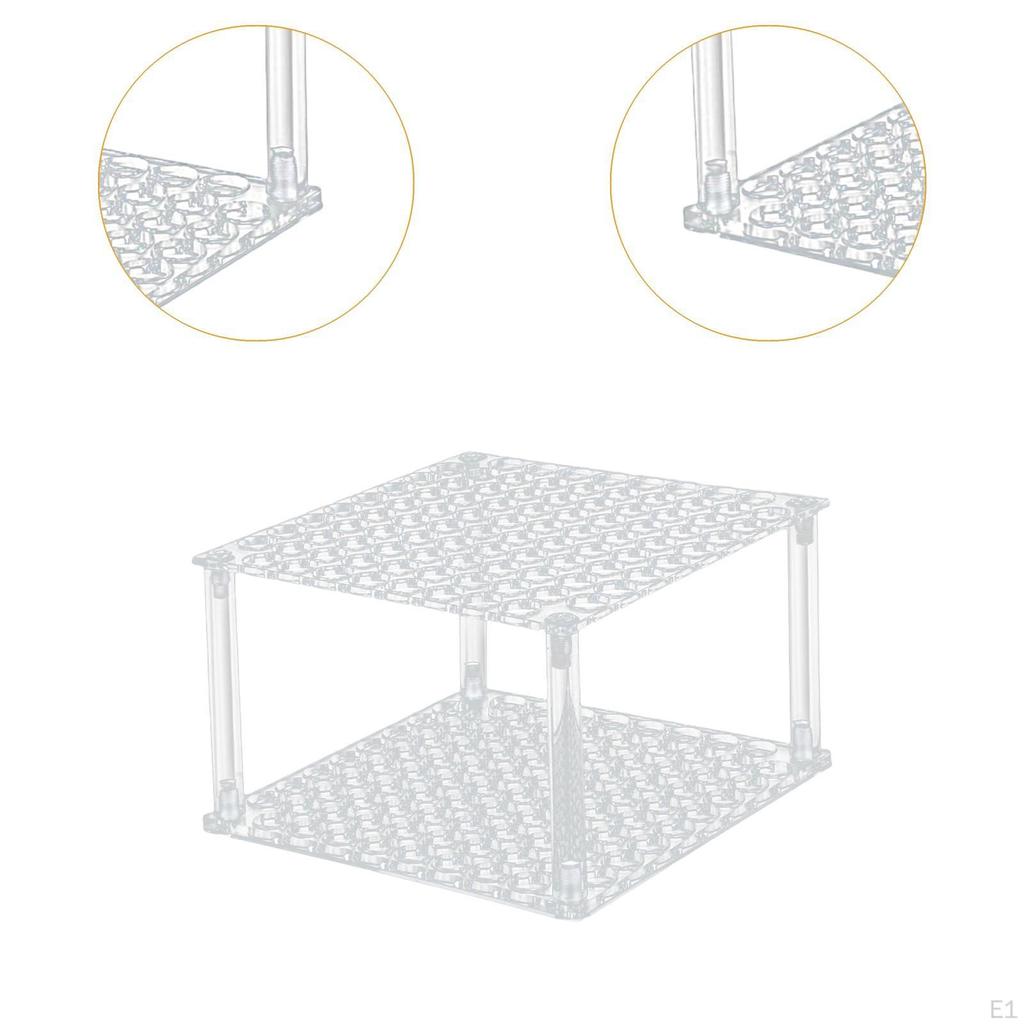 Acrylic Holder for Makeup Brushes And Paints 96 Slots Traditional Chinese Hairpins Display Stand