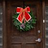 Christmas Bow Decoration Large Ribbon Bow with Glitter Edge for Christmas Wreath Tree Toppers Holiday Indoor Home Decor