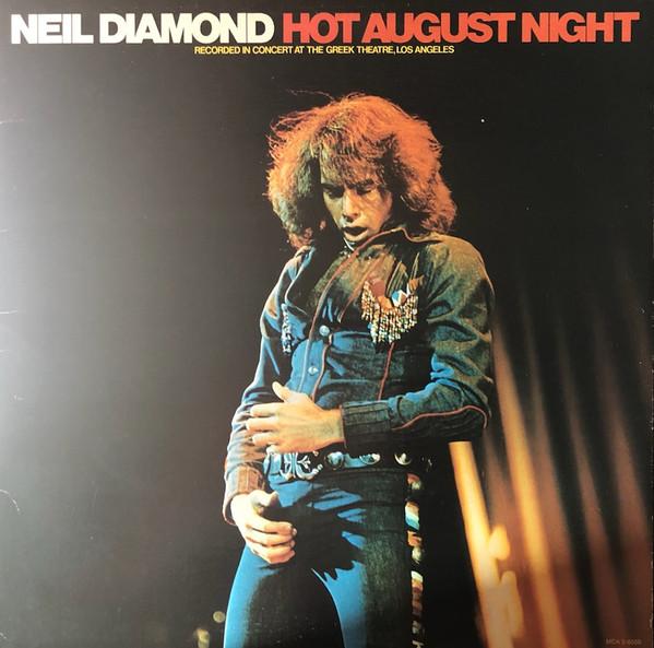 LP Record NEIL DIAMOND  Hot August Night MCA28000 MCA Records 1972 Canada Rock Used