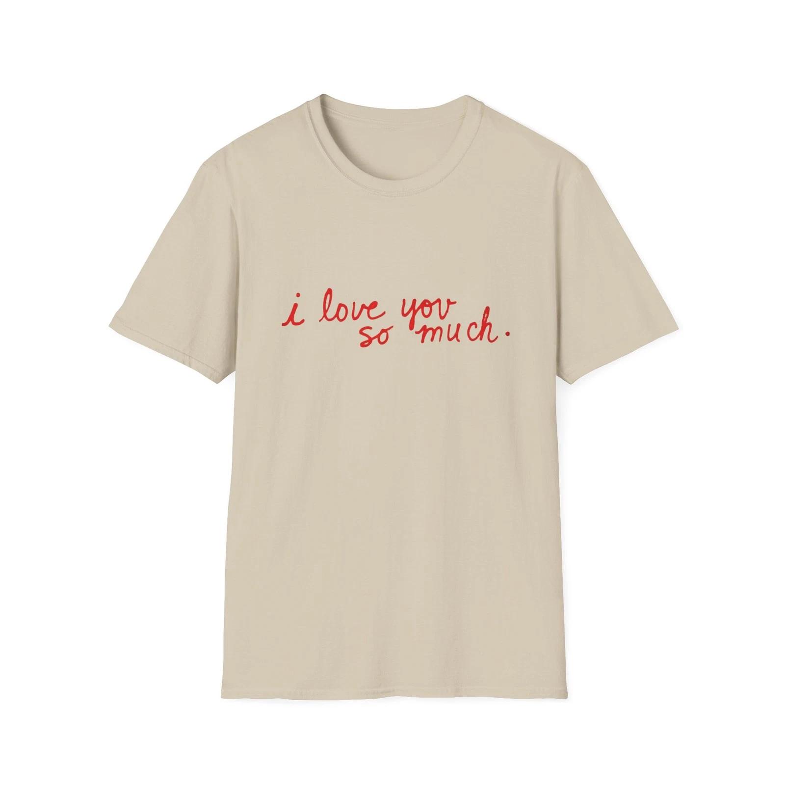 Ladies Womens Girls i love you so much Shirt Graffiti Valentine Happy Boyfriend 4XL