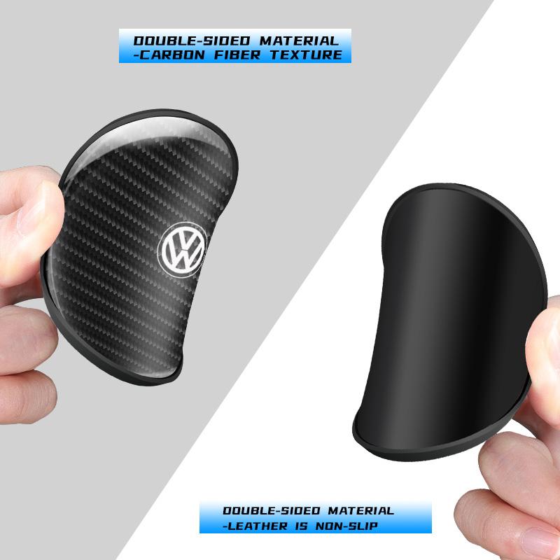 Tappo Ruota W148 2 Pezzi Sottobicchiere in Pelle Antirumore Cuscinetto per Tazza Acqua Per Volkswagen Scirocco Arteon Beetle GTI Tiguan R-Line Jetta T-R