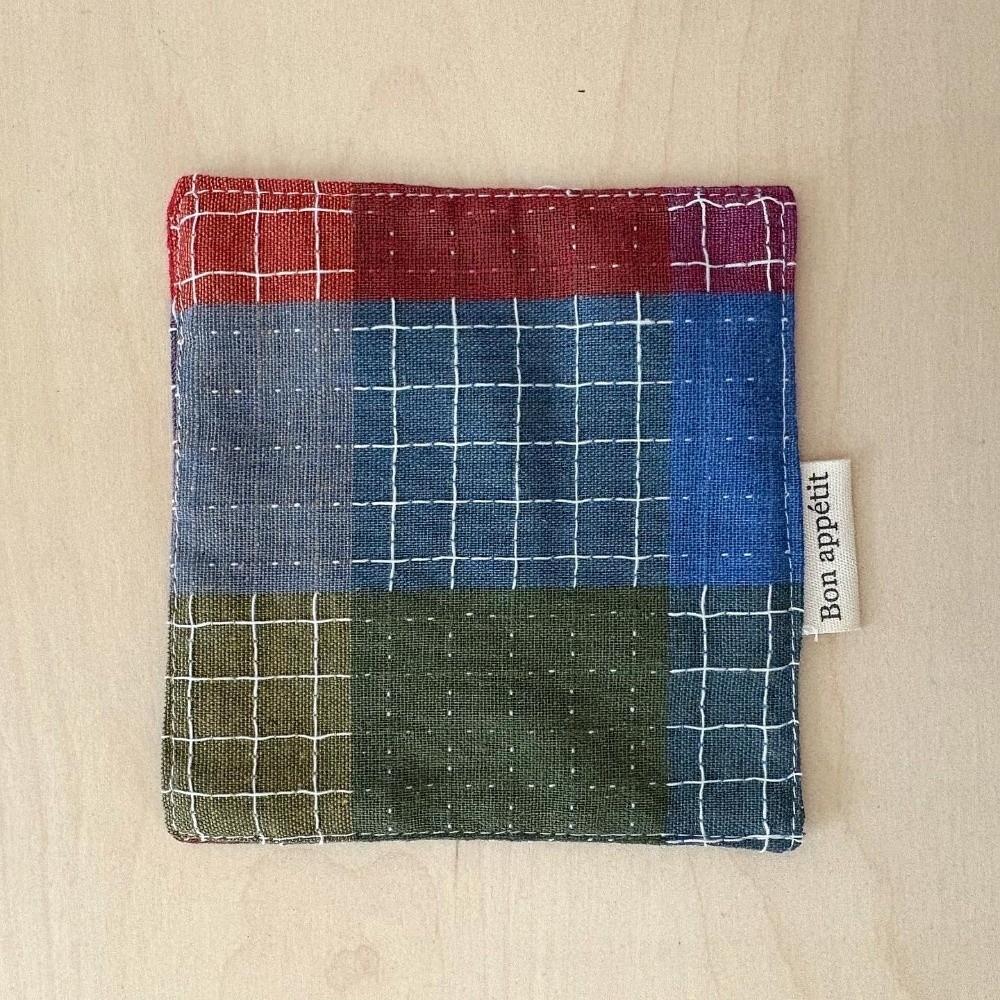 Colored Water Cup Mat Cotton Insulating Table Mat New Western Food Mats Home Decor Style A