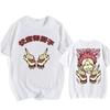 Anime T-Shirt Harajuku Lustiges Ryomen Sukuna Bedrucktes T-Shirt Jujutsu Kaisen Kurzarm Grafik Geschenk Pullover Shirt