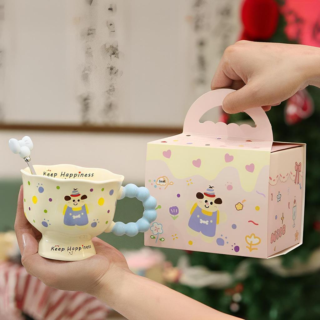Cute Frog Cartoon Ceramic Cup Set - Creative Children's Souvenir Gift