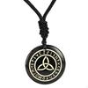 Celtic Knot Necklace, Vintage Viking Pendant, Round Shape Jewelry for Women Girls