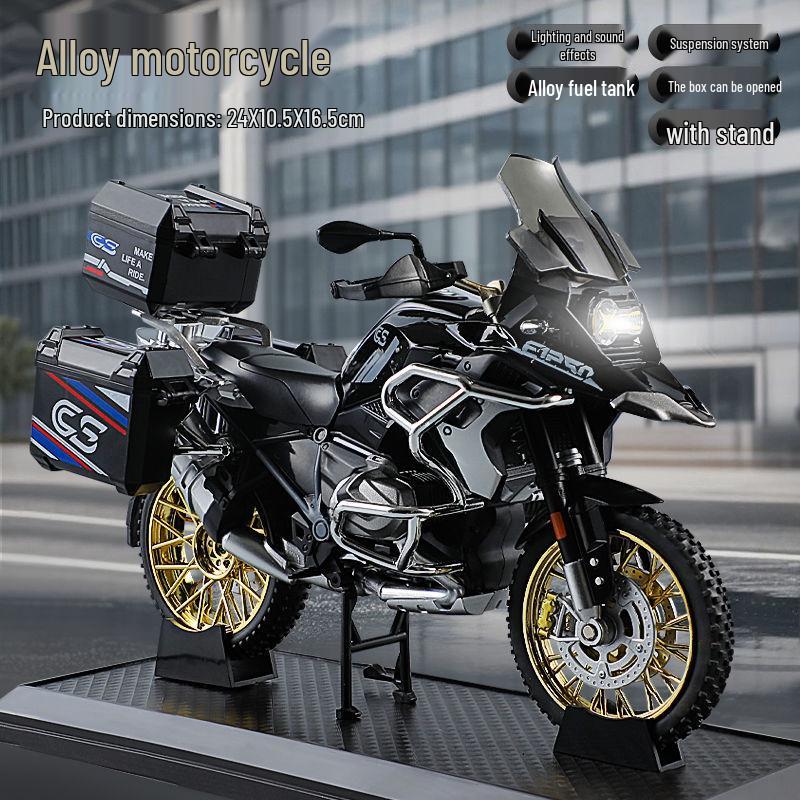 BMW R1250 GS Adventure 1:10 Die-Cast Simulation Motorcycle Model Toy