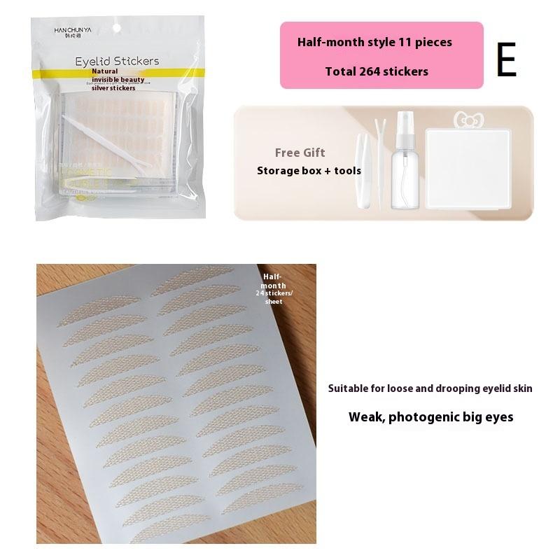 144-960Pcs Adjustable Double Eyelid Tape Lace Mesh Breathable Beauty Eye Patch Transparent Netting Subtle Adjustment