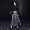 Demana Elegant A-Line Pleated Midi Skirt