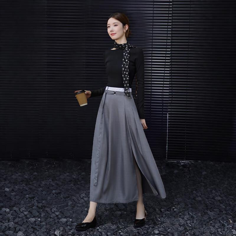 Demana Elegant A-Line Pleated Midi Skirt