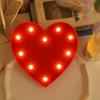 Romantic Red Heart-Shaped Decorative Night Light Battery-Powered Energy-Saving Desk Lamp For Bedroom Wedding Proposal Valentine'S & Mother'S Day