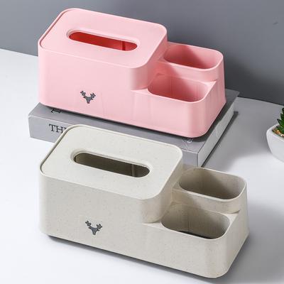 Wheat Tissue Box Fernbedienung Aufbewahrungsbox Home Wohnzimmer Teetisch Multifunktionale Papierbox Serviettenbox