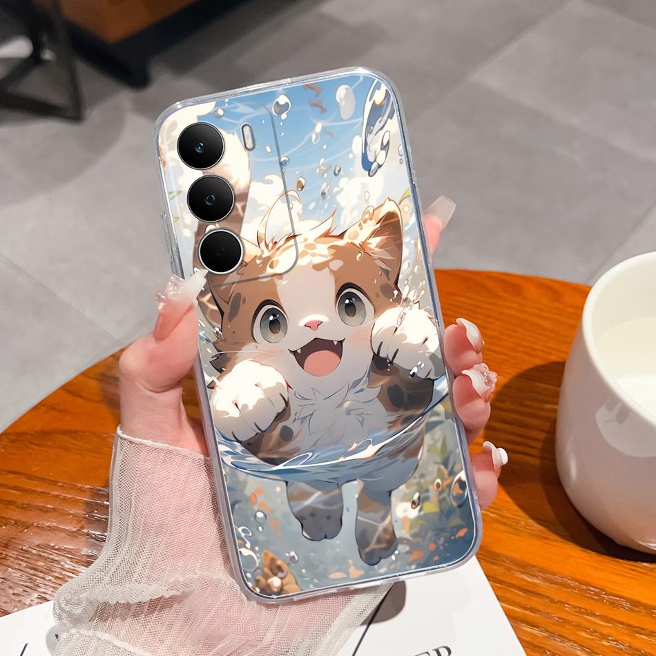 

Для Realme C71 4G Чохол Різнокольорові Візерунки TPU Прозорий Силіконовий Чохол Для Realme C 71 RealmeC71 Захист від Падінь Бампер для Телефону realme C71