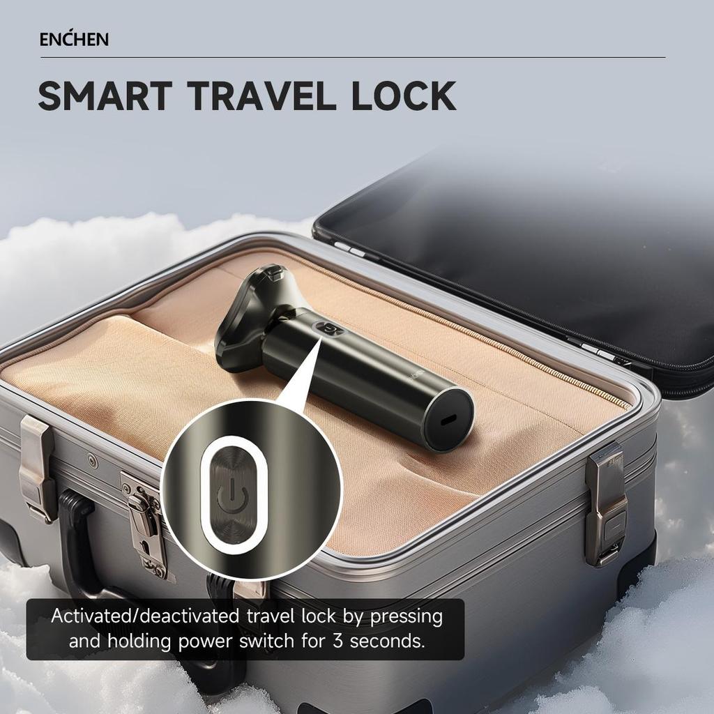 Xiaomi ENCHEN BlackStone 6 Electric Shaver – 3D Floating Heads, Wet & Dry Cordless Shaver with Travel Lock